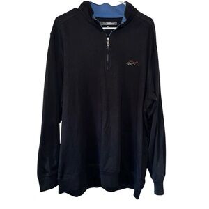 Greg Norman black long sleeve 1/4 zip pullover